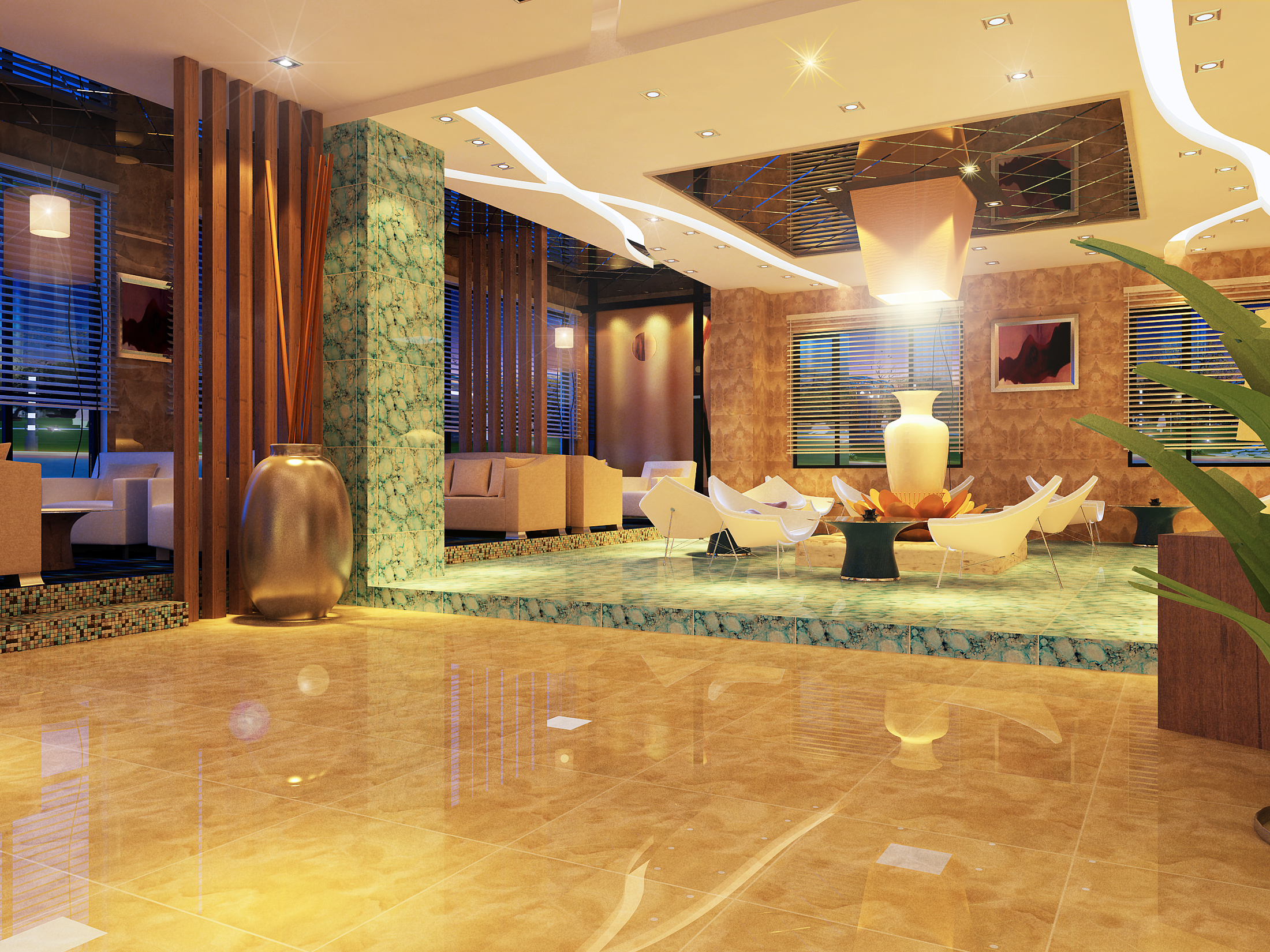Hotel Design Renderings for Artistry Decoration
